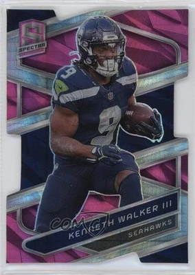 2024 Panini Spectra Neon Pink Prizm Die-Cut 2/20 Kenneth Walker III #92 - Image 1 of 3
