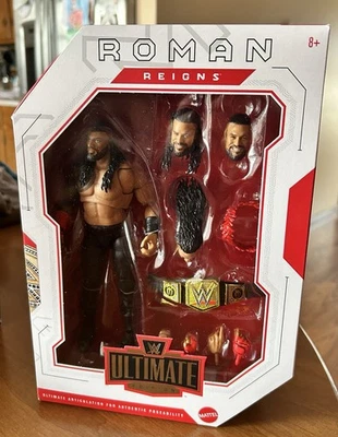 NUEVO Figura de acción de lucha libre Mattel Roman Reigns WWE Ultimate Edition WWF WCW AEW Foto 1 de 4