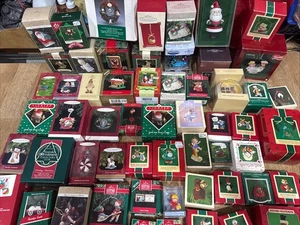 Lot of 64 Hallmark Keepsake Ornaments Vintage To  2020s Cats Santa Reindeer Bear - Picture 1 of 24
