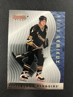 1995-96 Bowman #BB10 Mario Lemieux Bowman's Best Pittsburgh Penguins Foto 1 de 2