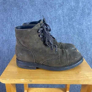 Thursday Mens Boots 8 US Brown Leather Lace Up Mid Top Handmade Everyday Casual - Picture 1 of 16