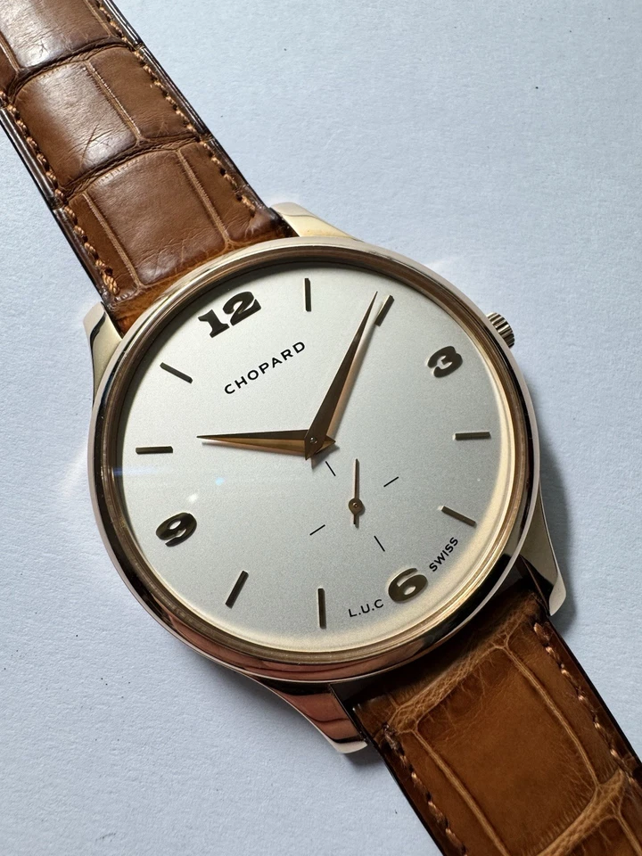 Chopard LUC Xps Uhr 18 K Rose Gold Automatic flach Ref 161920 Top Zustand Edel - Bild 1 von 4