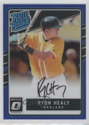 2017 Donruss Optic Rated Rookies Signatures Blue Prizm /75 Ryon Healy Auto RC - Image 1 of 2