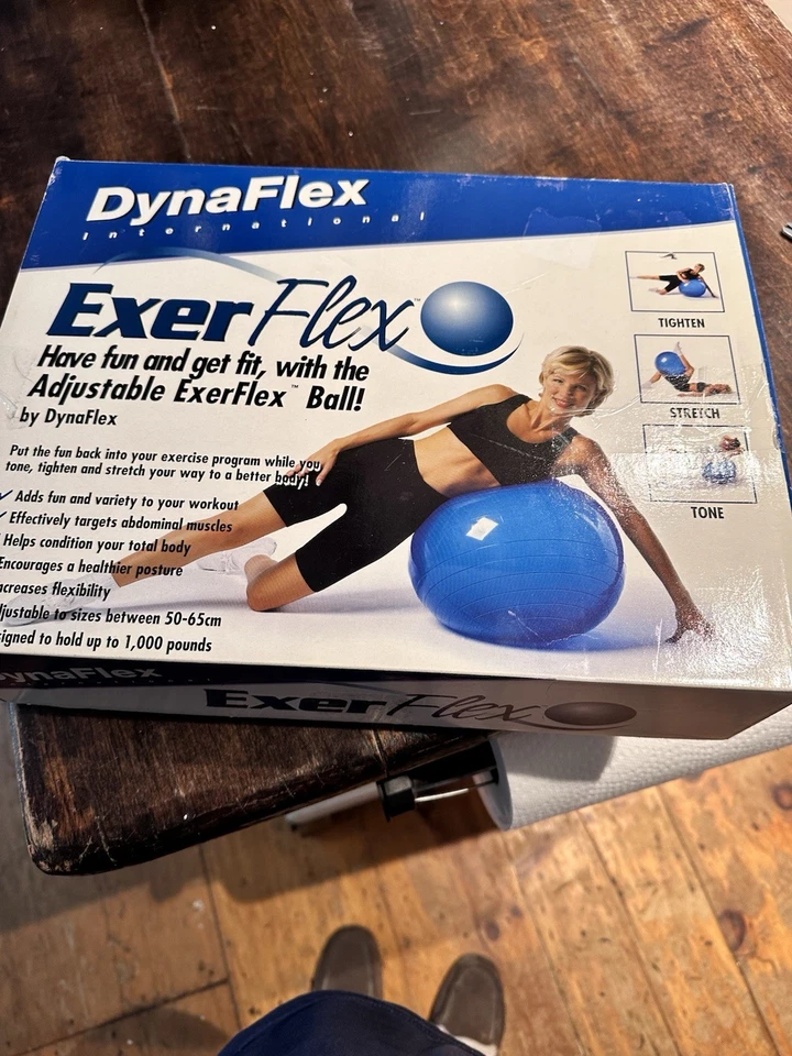 Pelota de Ejercicio con Bomba y Cinta VHS Pelota de Ejercicio Foto 1 de 3