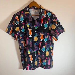 Funny Guy Creation Herren Größe M Kurzarm Tiki Margarita Pineapple Resort Vaca - Bild 1 von 11