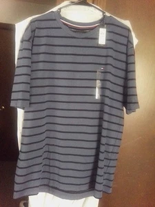 T-shirt classica Tommy Hilfiger da uomo a righe blu taglia XXL - Foto 1 di 2