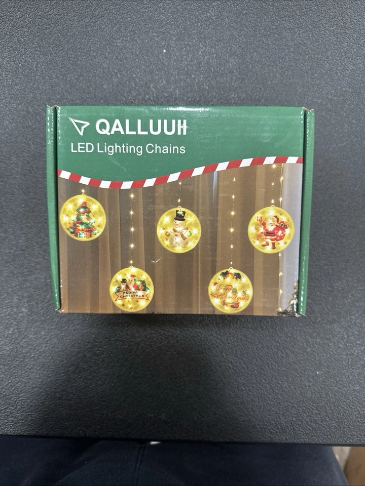 LED Curtain String Light Ball Santa Claus, Frosty,Christmas  Gift Decoration New - Image 1 of 1