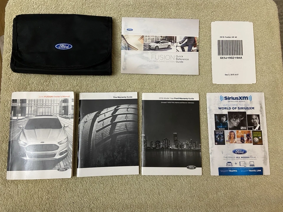 2016 Ford Fusion Owners Manual With Case - Image 1 of 1