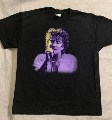 90s ROD STEWART "UNPLUGGED ... and much more" Concert Tour T-Shirt Sz XL Vtg - Image 1 of 4