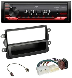 JVC Bluetooth USB DAB MP3 Autoradio für Dacia Lodgy Dokker Duster Sandero schwar - Bild 1 von 8
