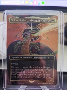 MTG Scion Of The Ur-Dragon *Rainbow Foil* Secret Lair: Devastation Dragons MT/NM - Picture 1 of 2