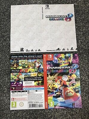Mario Kart 8 Deluxe Nintendo Switch Game Cover Art Replacement Only • 4.99£