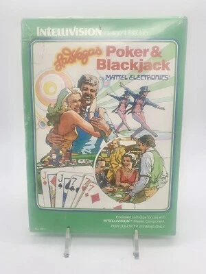 Las Vegas Poker and Blackjack (Intellivision, 1979) New Sealed (ripped) - Image 1 of 4