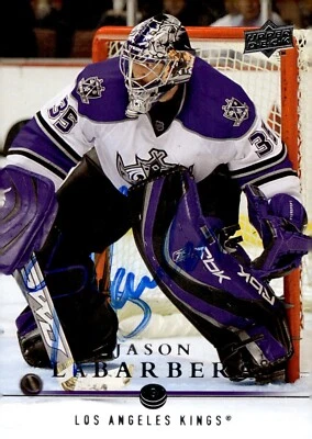 Jason LaBarbera - Signed 2008-09 Upper Deck Series 1 Card #109 - Image 1 of 2
