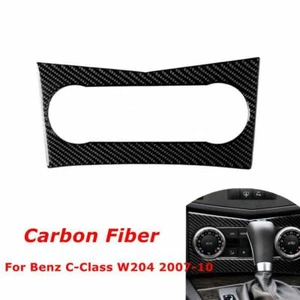 Carbon Fiber Car AC Console Interior Trim Sticker For Benz C-Class W204 2007-10 - Picture 1 of 6