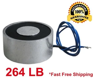 264 LB (120 kg) imán de elevación eléctrico electroimán elevación solenoide soporte 100 mm - Imagen 1 de 1