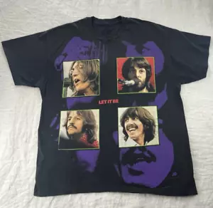 Vintage 1994 The Beatles Let It Be Apple Corp T Shirt XL Pre-owned Single Stitch - Picture 1 of 16
