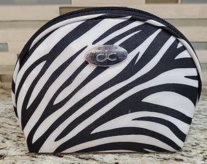 Cool It Caddy Bolsa de Cosméticos Estuche de Maquillaje de Viaje Blanco y Negro Cremallera 7 pulgadas - Imagen 1 de 11