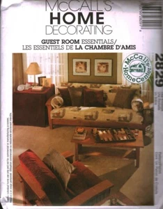 2829 Vintage McCalls Schnittmuster Dekor Schlafzimmer Essentials Futon Bezug Stuhl - Bild 1 von 2