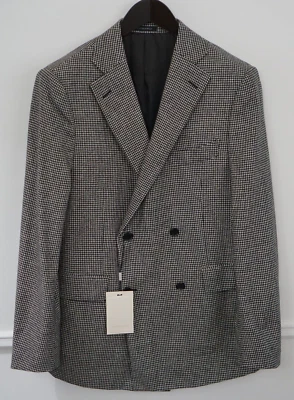 Blazer masculino Suitsupply La Spalla peito duplo tamanho 25 UE50S UK/US40S - Imagem 1 de 4