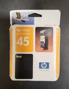 HP 45 Black Ink Cartridge New Genuine Sealed 2/2004 OEM Factory Sealed - Picture 1 of 4