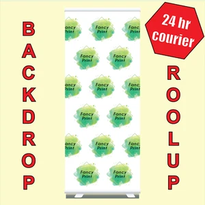 80/100 cm Retroceso Banner Estampado Pull Up POP Up Exposición Soporte - Imagen 1 de 5