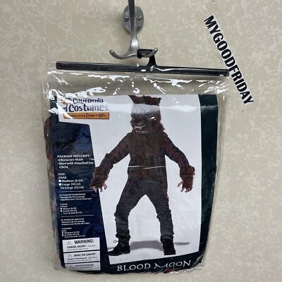 California Costume Kids Full Blood Moon Werewolf Beast Halloween XL 12-14 - Image 1 of 4