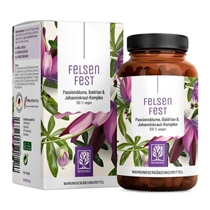 Johanniskraut Baldrian Passionsblume Kapseln Komplex B12 Felsenfest NATURTREU® - Bild 1 von 8