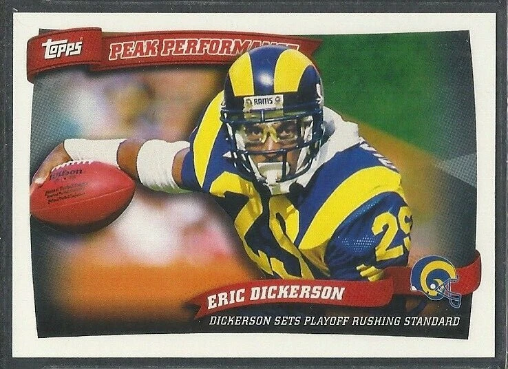 2010 Topps Football Peak Performance - #PP13 - Eric Dickerson - Los Angeles Rams - Image 1 of 1