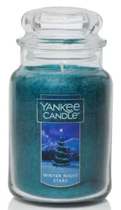 "Winter Night Stars" 22oz. Yankee Candle Scented Jar Candle - Picture 1 of 10