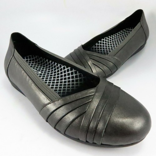 ASICS Mocassini slip on ABEO FRANKLY 24 7 ballerine donna taglia 8 5M pelle titanio scuro