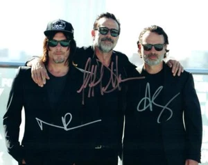 Andrew Lincoln Reedus Morgan foto firmata 8x10 DA VEDERE autografata + certificato di autenticità - Foto 1 di 1