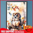 5D DIY Full Round Drill Diamond Painting Watercolour Owl Right Home Decor40x60cm