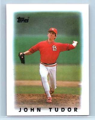 1986 Topps League Leader Minis John Tudor #64 - Image 1 of 2