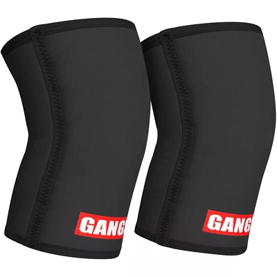 New Sling Shot Gangsta Knee Sleeves by Mark Bell - Black - Image 1 of 2