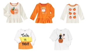NWT NEW Gymboree Crazy 8 HALLOWEEN TEE Pumpkin Cat Candy Corn 3T 4T 5T U-PICK - Picture 1 of 9