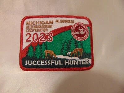 2023 Michigan DNR Successful Deer Hunter Patch - Image 1 of 2