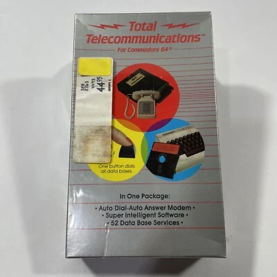 Total Communication Commodore 64 Modem 52 Data Base Services Super Intel NIS - Image 1 of 4