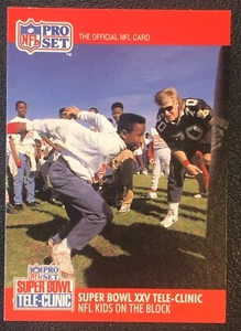 1990 Pro Set Super Bowl Tele-Clinic RARE! Short Print Promotional Football Card - Picture 1 of 2