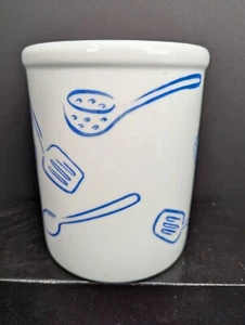 Cordon Bleu B.I.A. Ceramic Kitchen Utensil Holder with Utensil Design 6.75" Tall - Picture 1 of 7