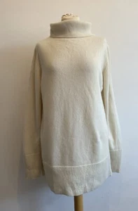 Maglione Cos girocollo donna taglia media 100% panna cashmere pullover relaxed - Foto 1 di 7