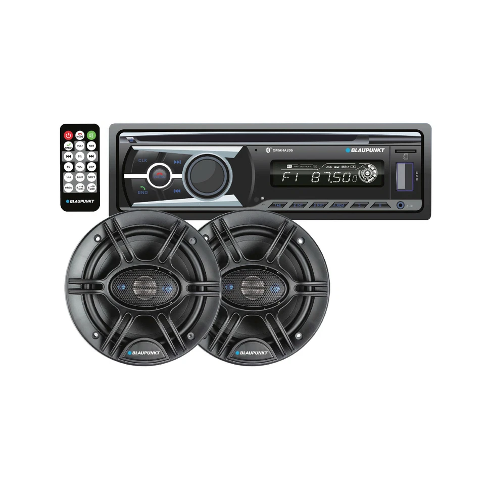 New Malibu Marine Boat Blaupunkt Stereo System Radio Bluetooth USB 6.5'' Speaker - Image 1 of 1