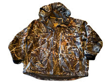 Whitewater Ducks Unlimited Rain Blocker Camouflage Coat Sherpa Lined Hood XL