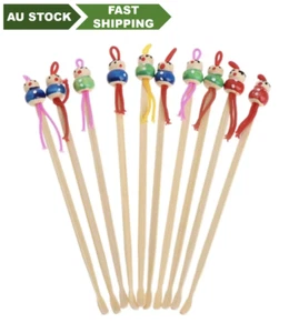 10x Bamboo Ear Wax Remover Ear Picks Ear Scoop Ear Clean Tool Ear Wax Cleaner竹耳勺 - Picture 1 of 8