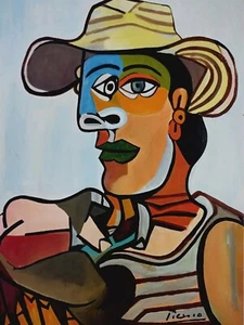 PABLO PICASSO CoA Drawing on Paper Vintage Art Painting Original Signed by Hand - Picture 1 of 6