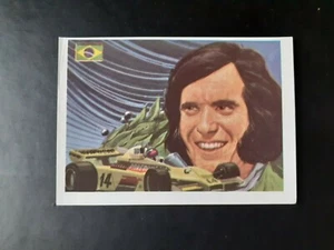 Emerson Fittipaldi #74 sticker card vintage Formula 1 World Champion rare - Picture 1 of 8