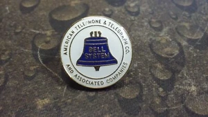 Bell System Logo pin badge American Telephone & Telegraph Co. and Associated Co - Picture 1 of 3