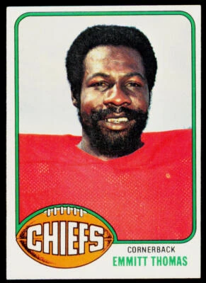 1976 Topps Emmitt Thomas 216 Kansas City Chiefs - Image 1 of 2