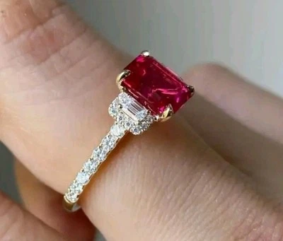 Anillo Piedras Preciosas Navidad Moda Joyería NUEVO Envío Gratis TALLA 9 Foto 1 de 3