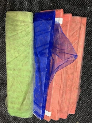 6 Rolls = 130 Meters Butterfly Print Organza 45” Wide BULK BUY - Image 1 of 4